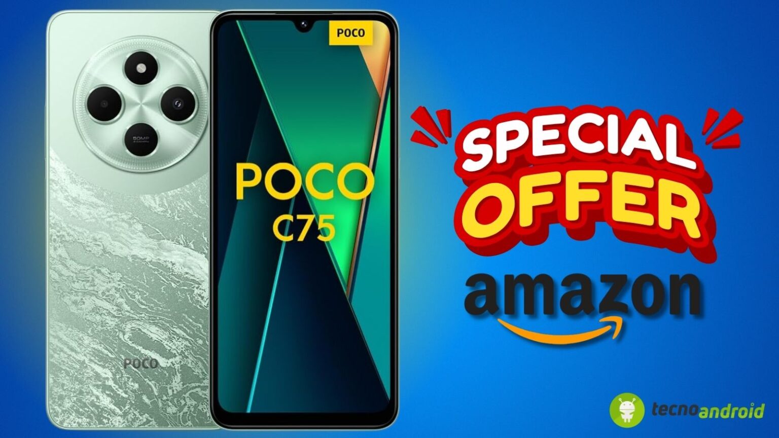 Amazon PROMO SHOCK sul POCO C75: lo smartphone top a prezzo MINI