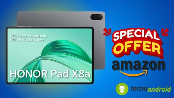 Amazon REGALA la tecnologia: HONOR Pad X8a ad un PREZZO WOW da non perdere