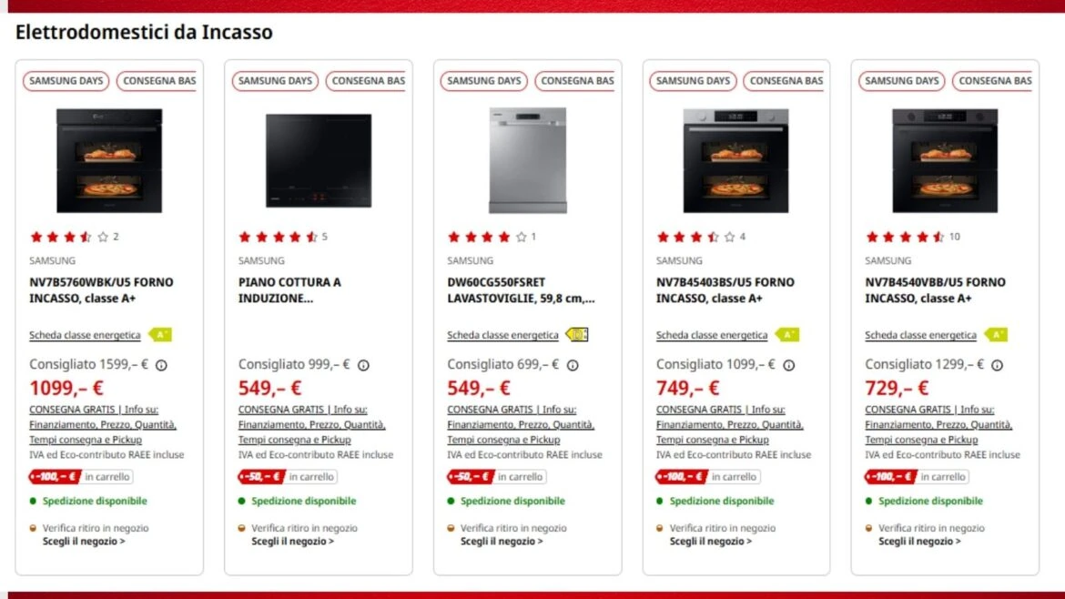 Immagine Evidenza R V T offerte mediaworld samsung