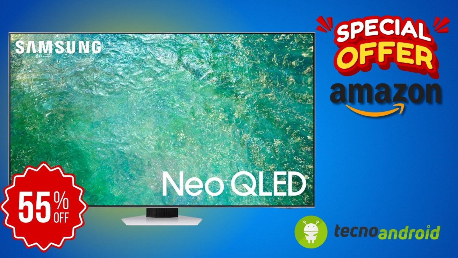 Amazon OFFERTA ESAGERATA: TV Samsung pazzesca in sconto al 55%