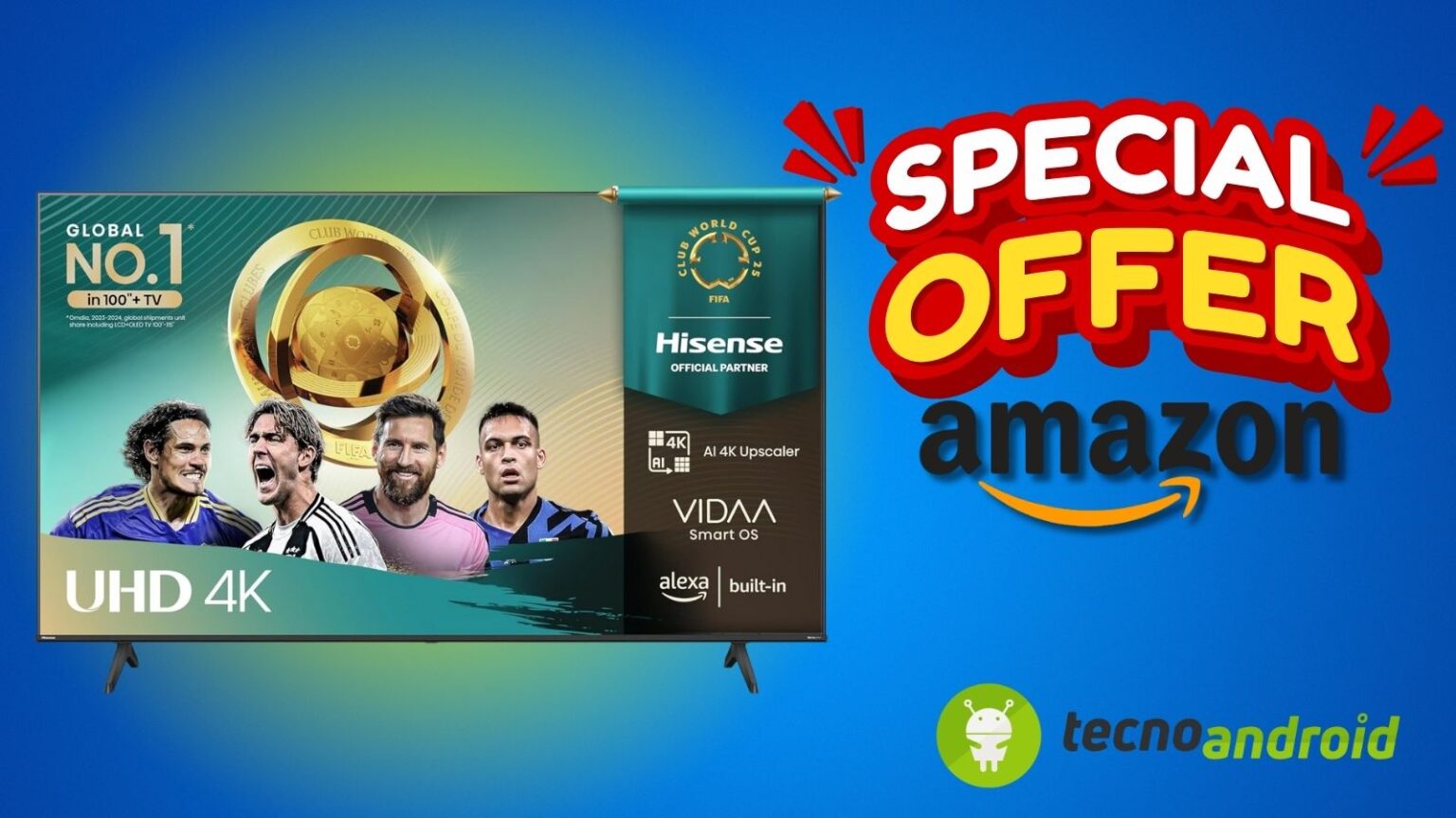Amazon ti SORPRENDE: Hisense Smart TV 55" 4K ora ad un PREZZO WOW