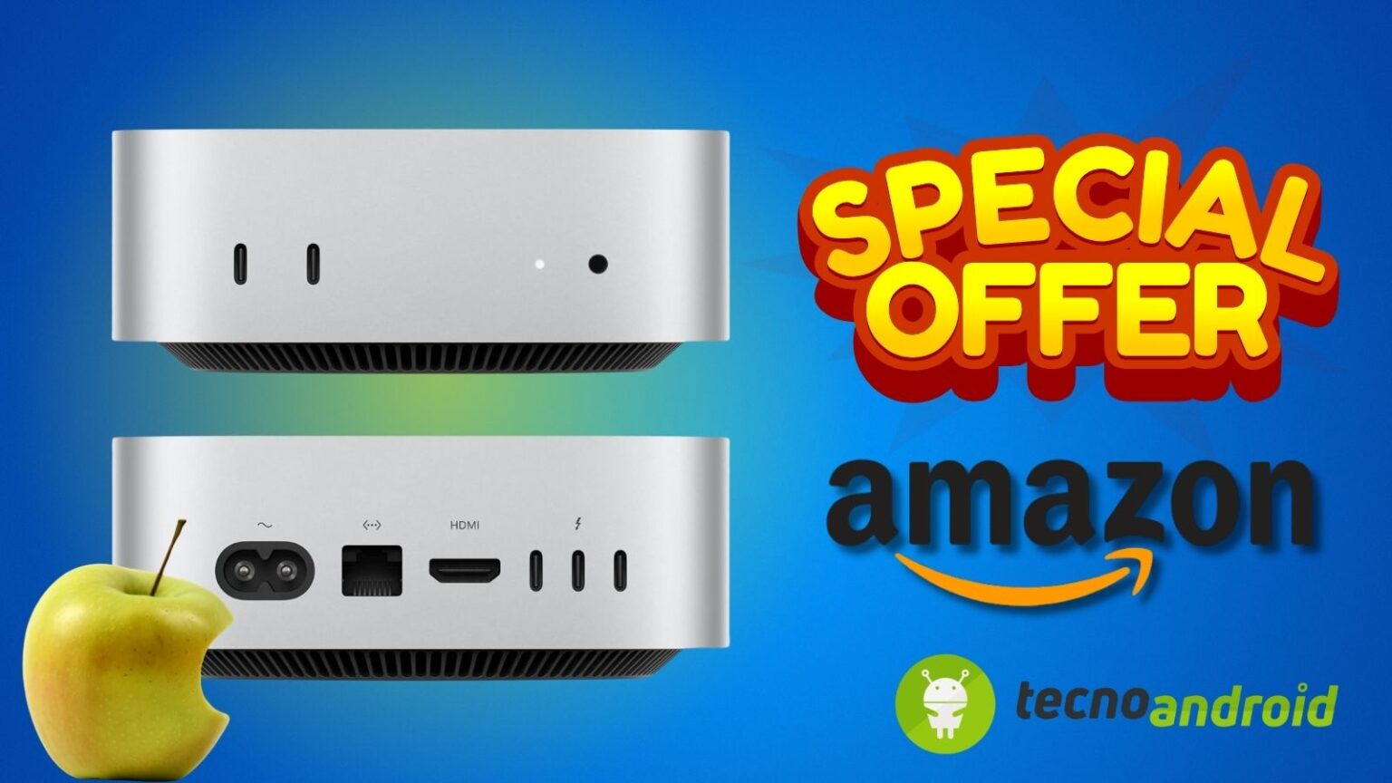 Immagine EviAmazon prezzo BOMBA: offerta IRRESISTIBILE su Mac mini M4denza R V T
