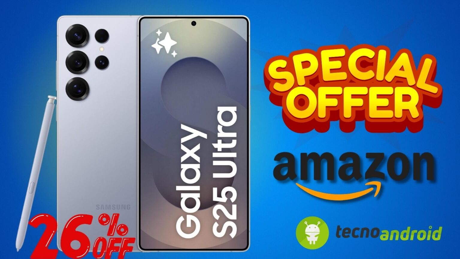 Amazon PROMO da urlo: SUPER OFFERTA Samsung Galaxy S25 Ultra a quasi -200 euro