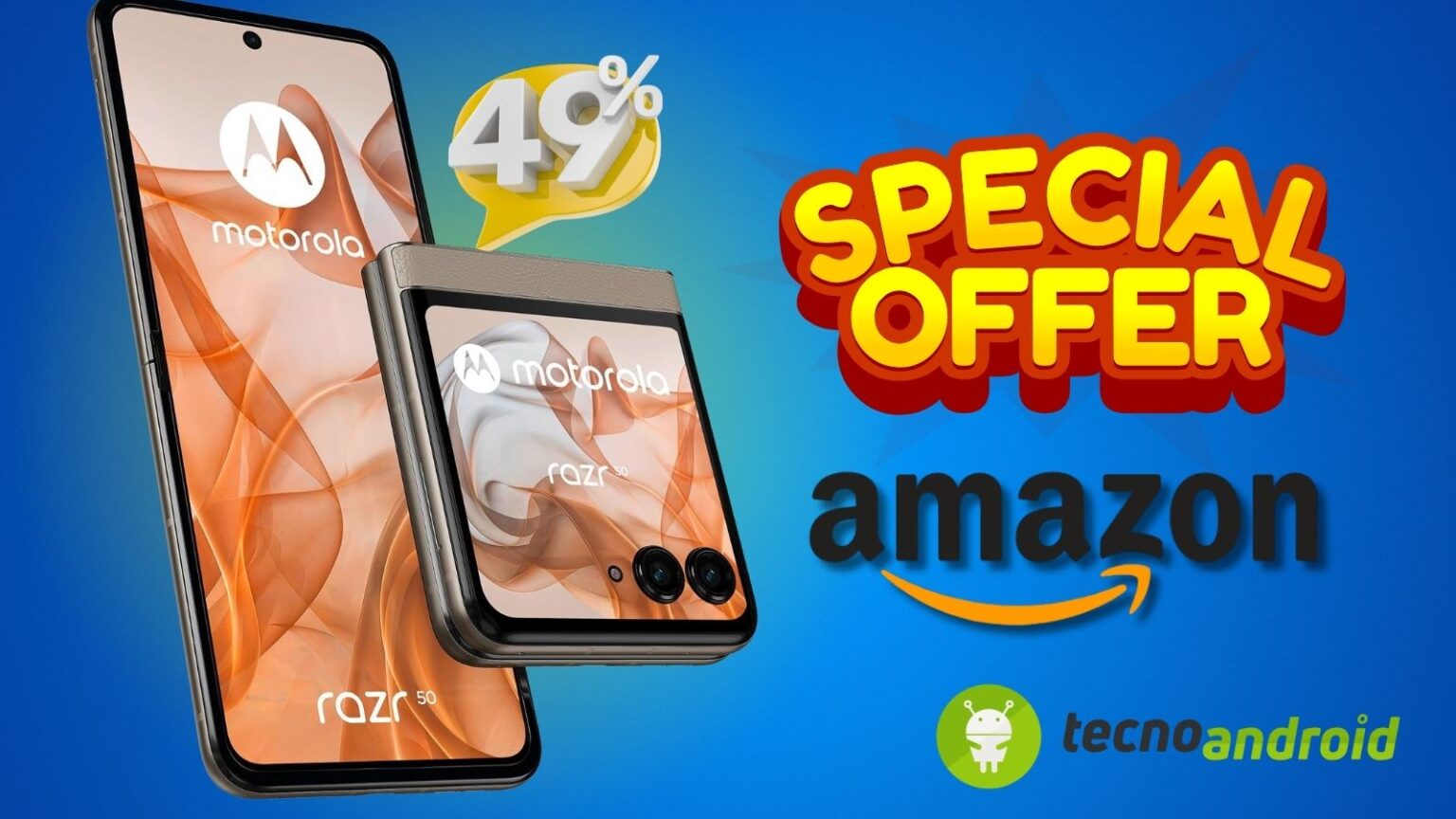 Amazon ti SCONVOLGE: Motorola Razr 50 in OFFERTA TOP a metà prezzo