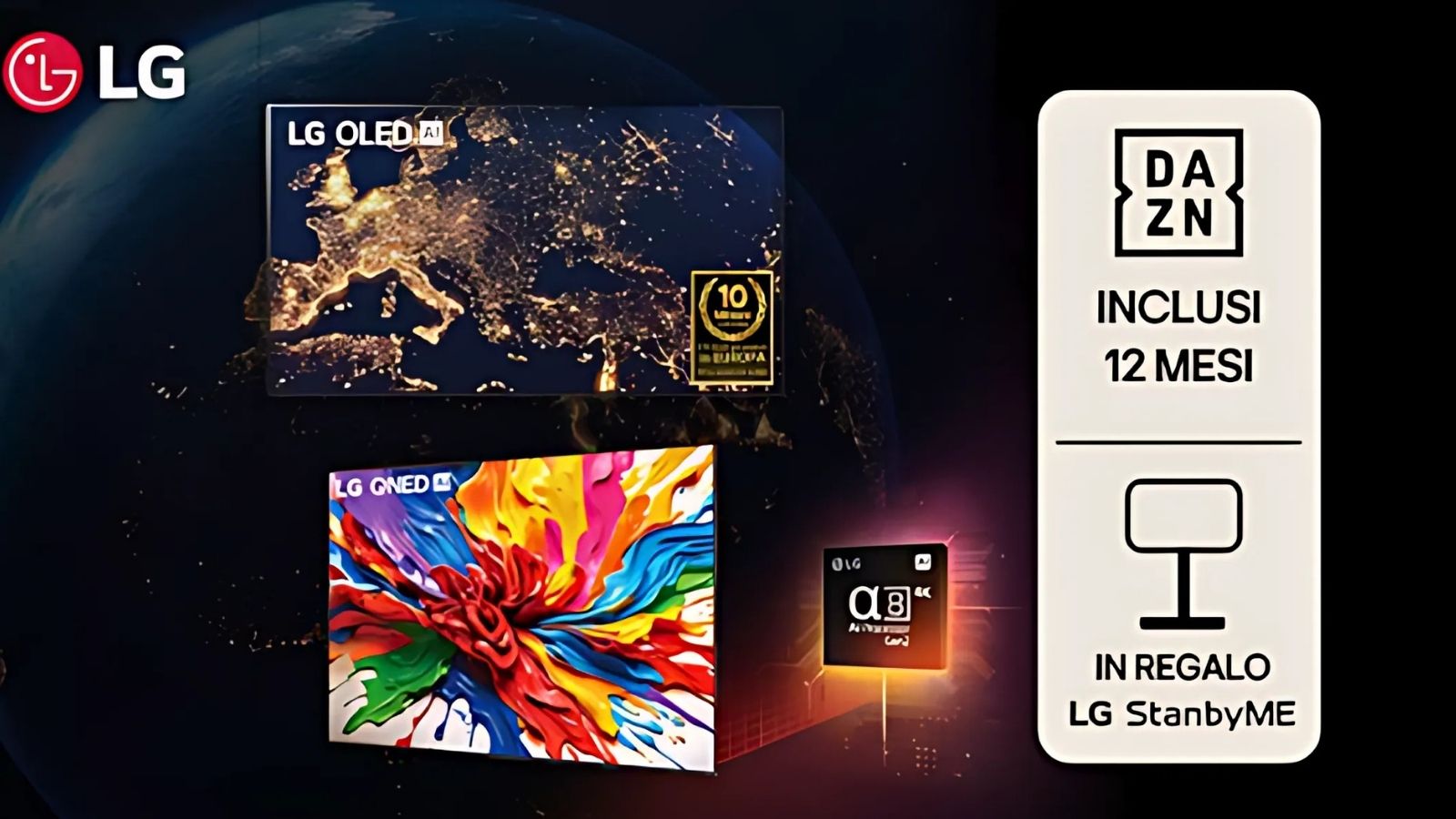 Super OFFERTA ESPLOSIVA: MediaWorld regala DAZN per 12 mesi con le TV LG Super OFFERTA ESPLOSIVA: MediaWorld regala DAZN per 12 mesi con le TV LG