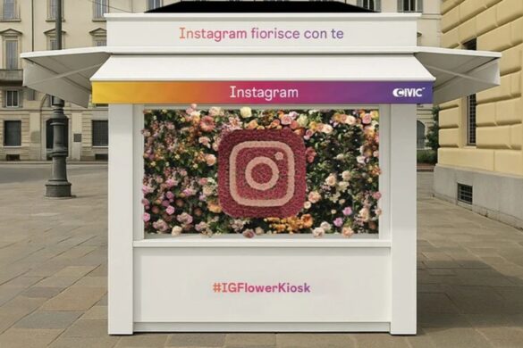 Instagram lancia a Milano il Flower Kiosk