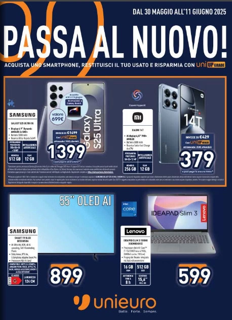Screenshot volantino unieuro