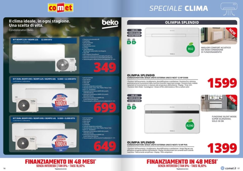 comet - utilizzo comet volantino