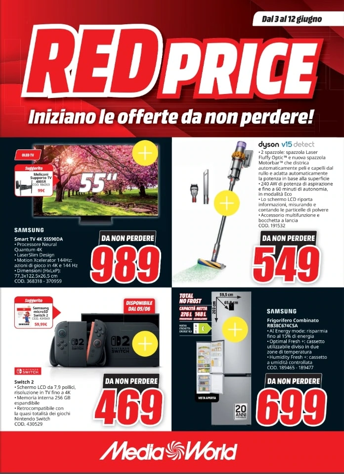 Screenshot volantino mediaworld red price