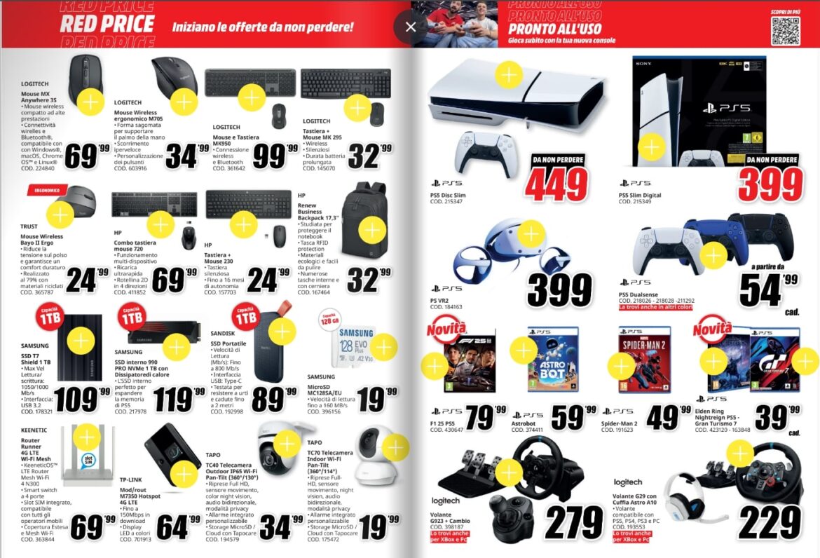 Screenshot volantino mediaworld red price
