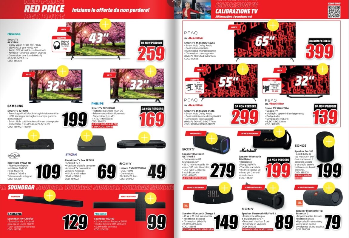 Screenshot volantino mediaworld red price