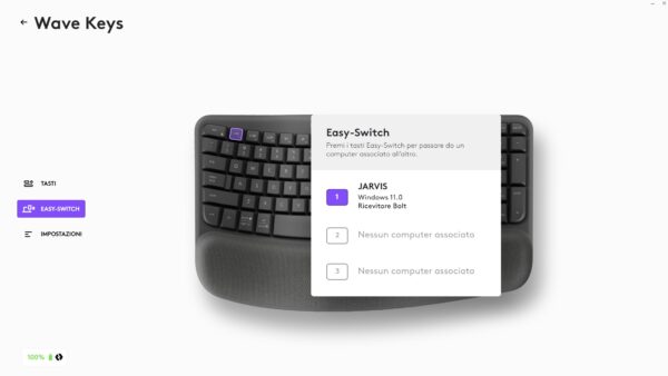 Logitech Wave Keys - specifiche Screenshot