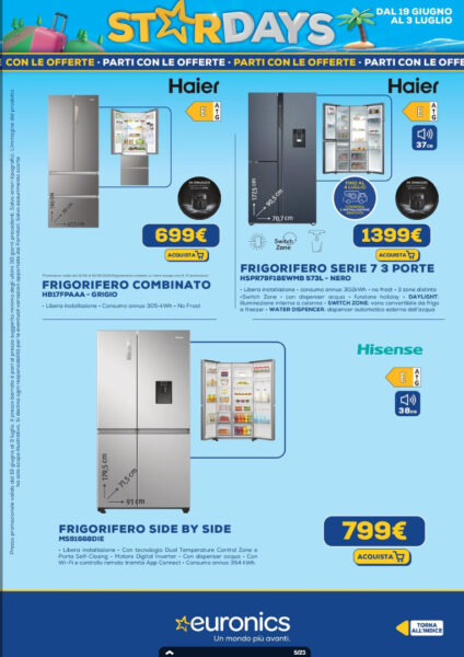 euronics - funzionalità volantino euronics stardays