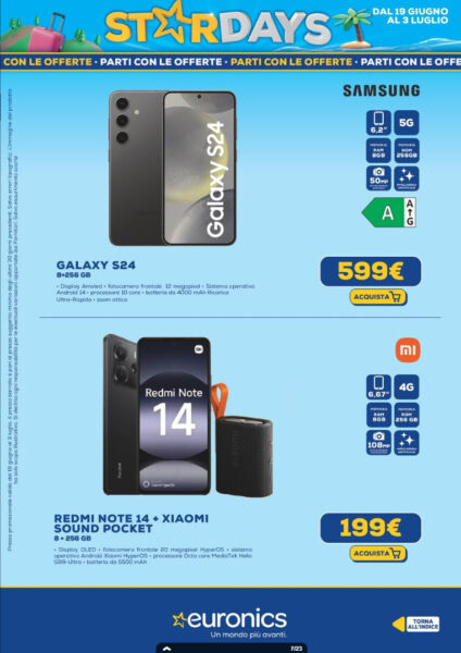 euronics - specifiche volantino euronics stardays