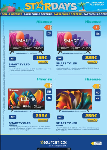 euronics - utilizzo volantino euronics stardays