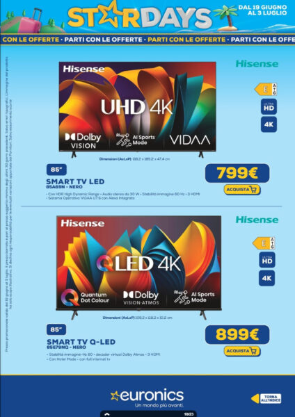 euronics - immagine 9 volantino euronics stardays