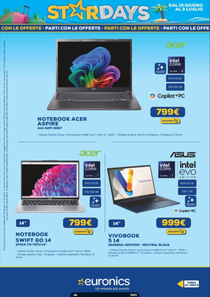 euronics - immagine 14 volantino euronics stardays