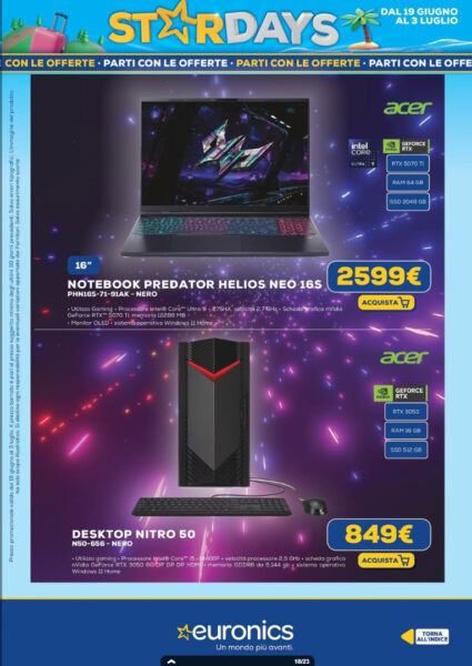 euronics - immagine 17 volantino euronics stardays