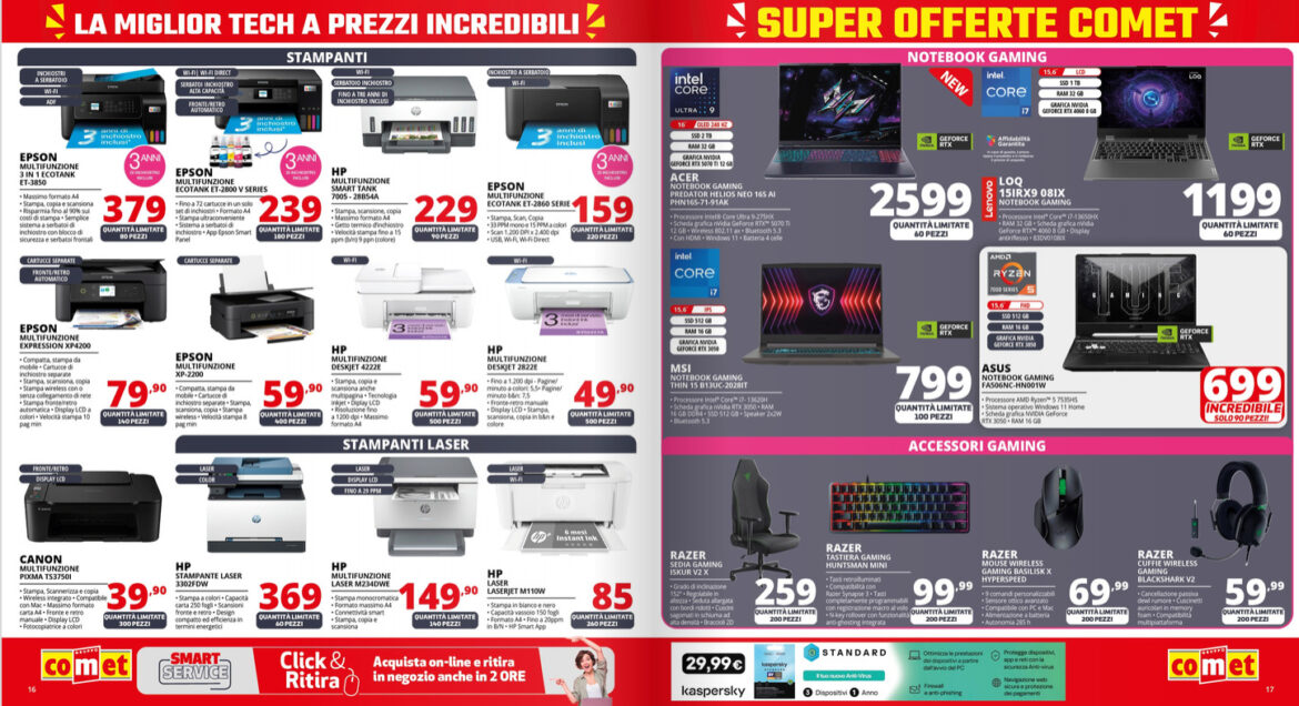 volantino comet