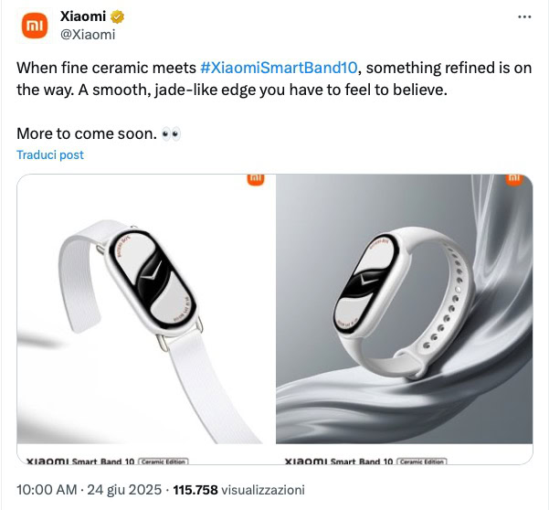 Xiaomi Smart Band 10 Ceramic Xiaomi Smart Band 10 Ceramic