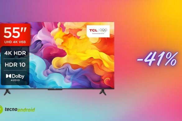TV TCL 55″ 4K in regalo su Amazon: oggi disponibile il 41% di sconto