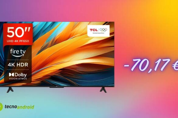 Amazon offre la Smart TV TCL 50″ con uno sconto incredibile di 70 euro
