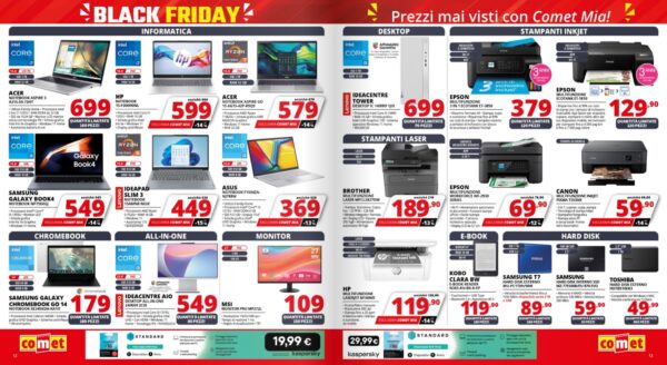 comet - utilizzo Volantino Comet Black Friday estivo ()