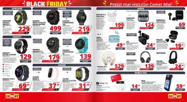 comet - design Volantino Comet Black Friday estivo ()