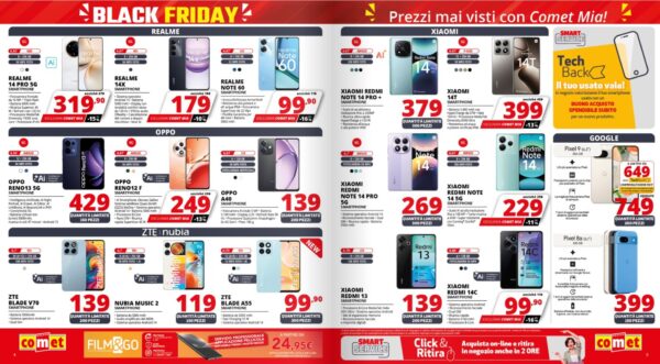 comet - caratteristiche Volantino Comet Black Friday estivo ()