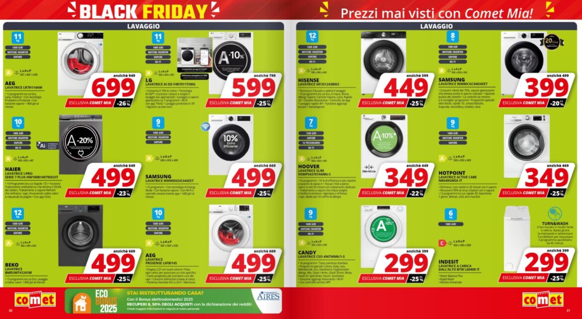 Volantino Comet Black Friday estivo () Volantino Comet Black Friday estivo ()