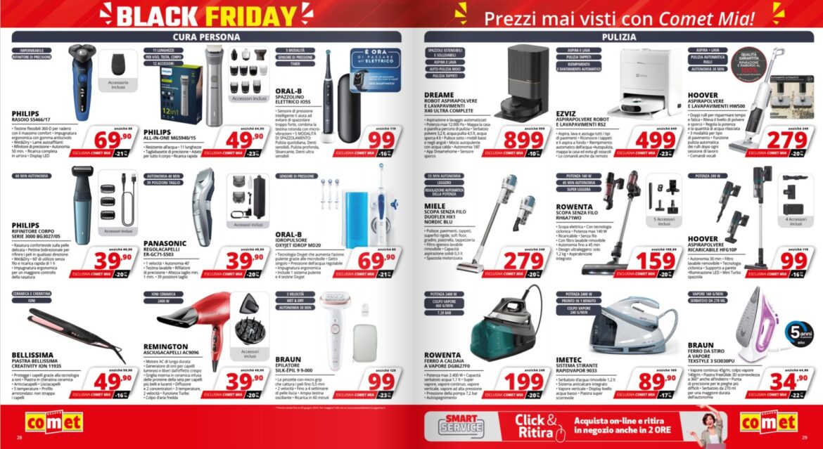 Volantino Comet Black Friday estivo () Volantino Comet Black Friday estivo ()