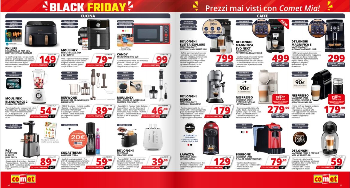 Volantino Comet Black Friday estivo () Volantino Comet Black Friday estivo ()