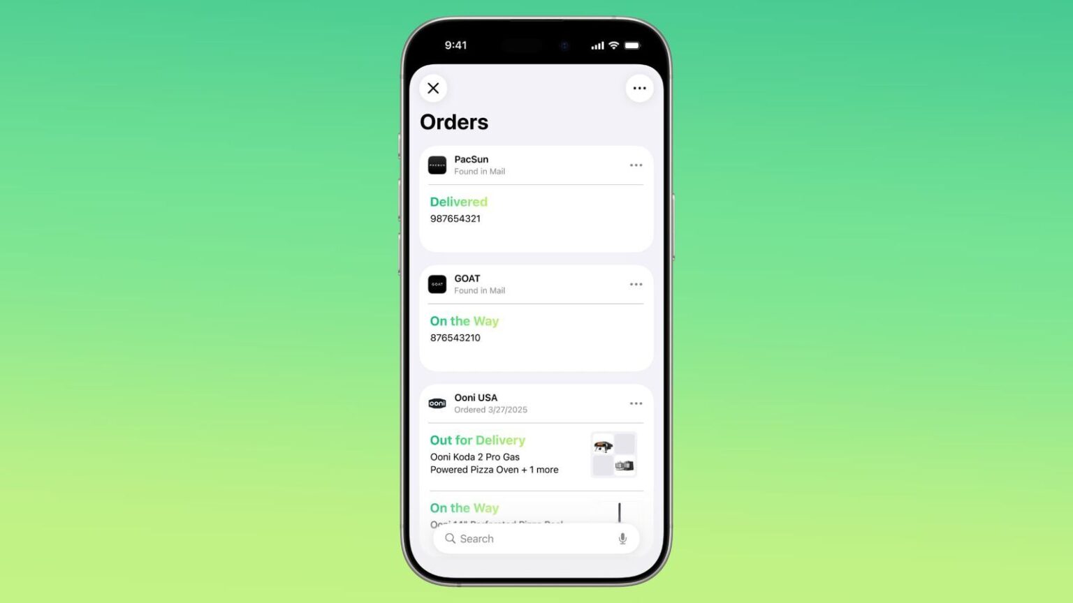 ios wallet order tracking webp