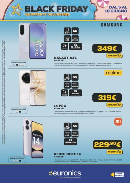 euronics - immagine 8 euronics volantino black friday estate