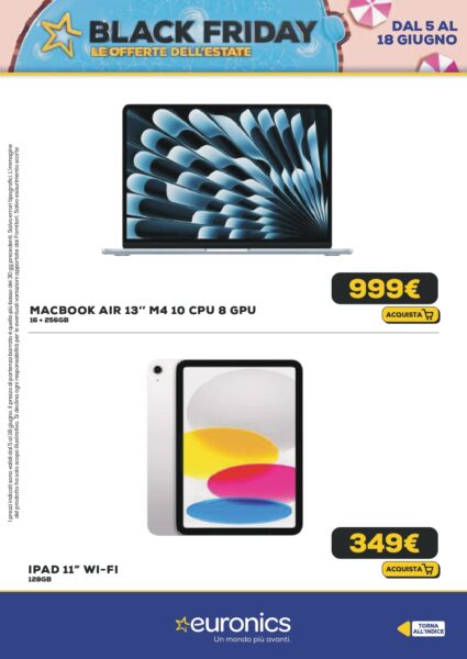 euronics - immagine 10 euronics volantino black friday estate