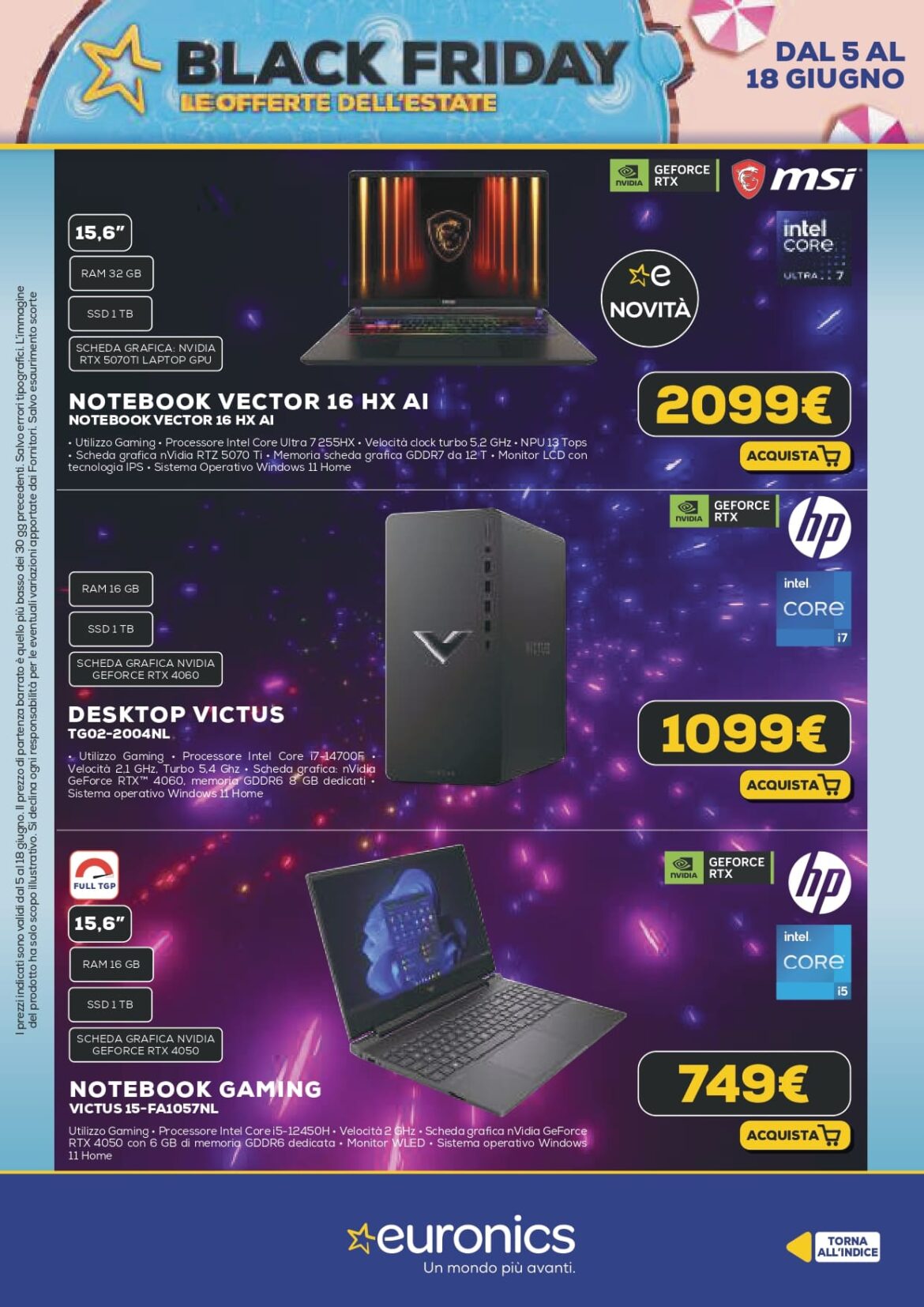 pages () compressed page euronics volantino black friday estate