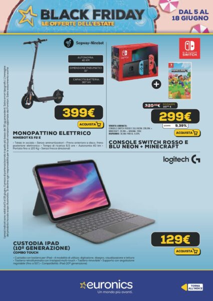 euronics - immagine 18 euronics volantino black friday estate