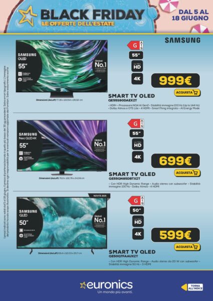 euronics - immagine 23 euronics volantino black friday estate