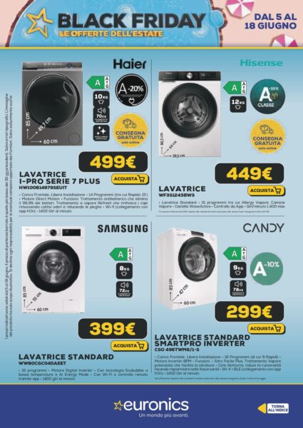 euronics - immagine 25 euronics volantino black friday estate