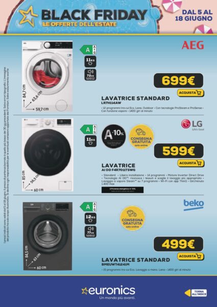 euronics - immagine 26 euronics volantino black friday estate
