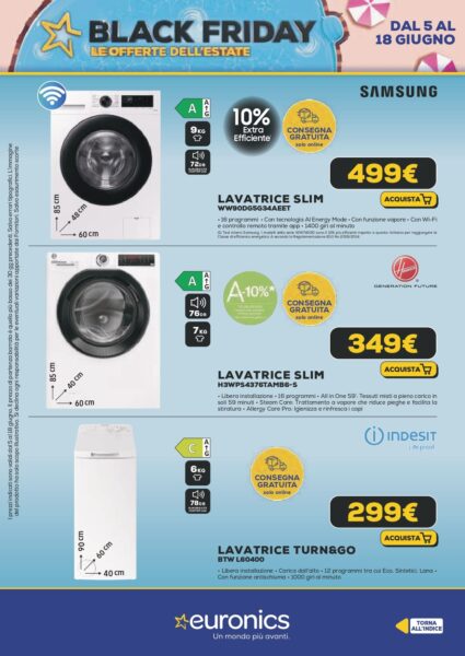 euronics - immagine 27 euronics volantino black friday estate