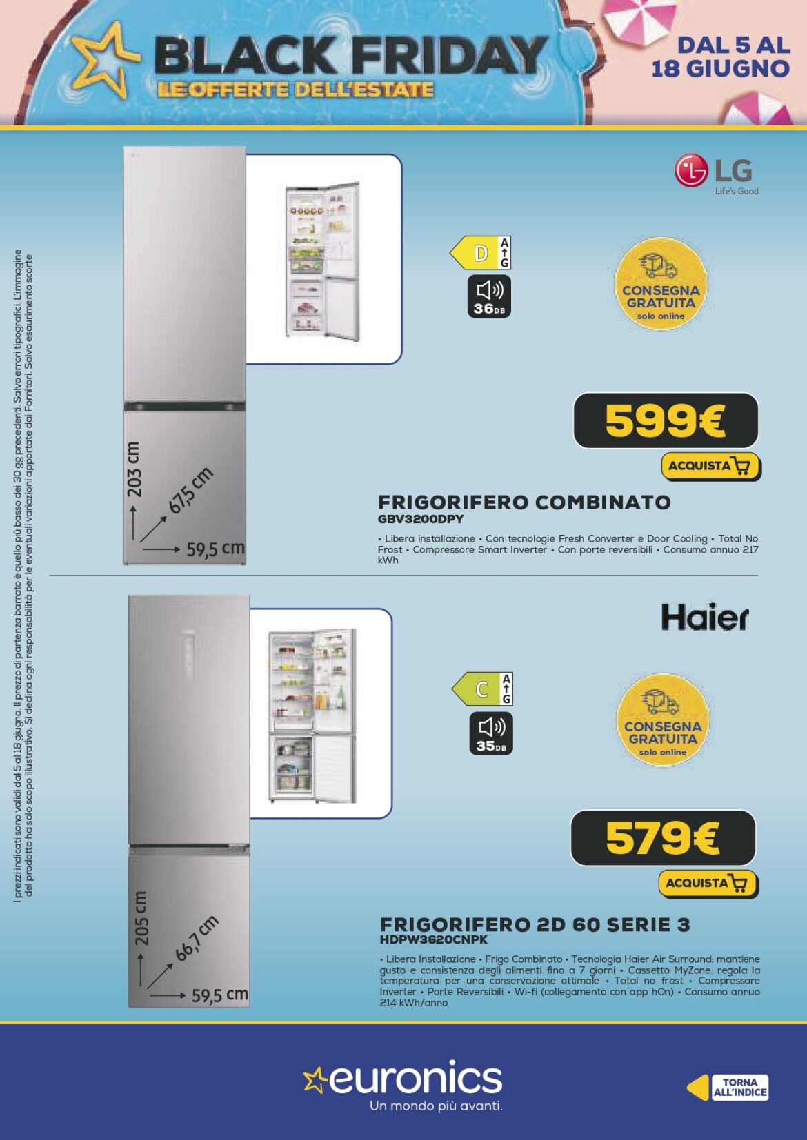 pages () compressed page euronics volantino black friday estate