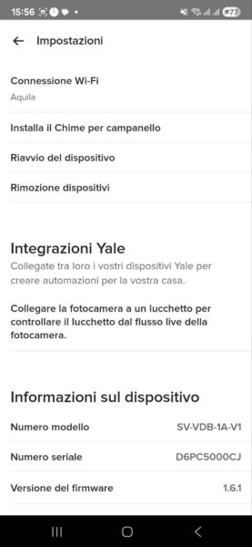 Yale Smart Video Doorbell - utilizzo photo
