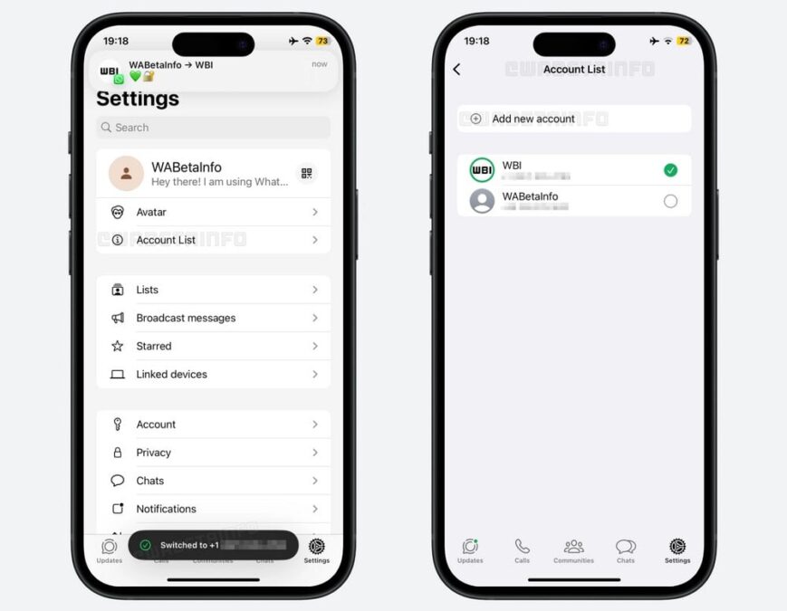 WhatsApp: arriva il multi-account su iOS, ecco come funziona