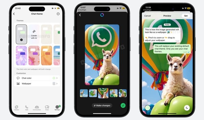 WhatsApp per iOS sfondi AI WhatsApp per iOS sfondi AI