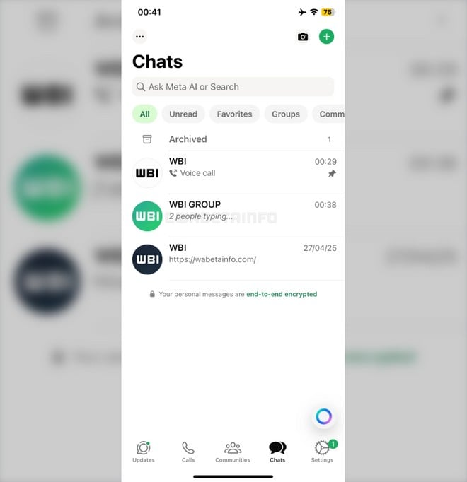 WhatsApp beta per iOS WhatsApp beta per iOS