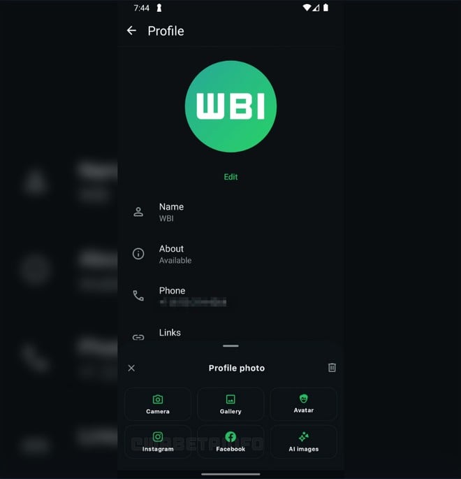 WhatsApp foto da Instagram e Facebook WhatsApp foto da Instagram e Facebook