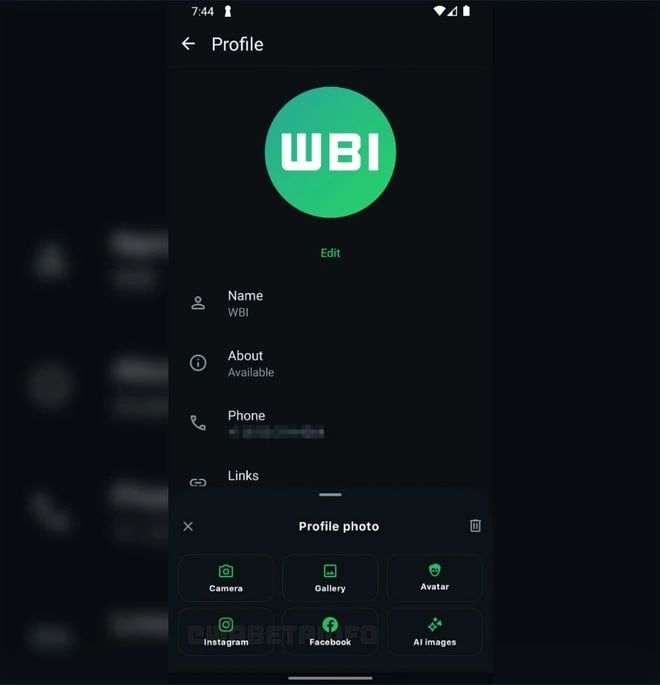 WhatsApp foto da Instagram e Facebook WhatsApp foto da Instagram e Facebook