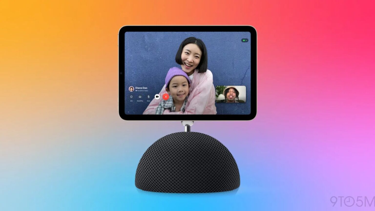 Apple HomePod con screen concept