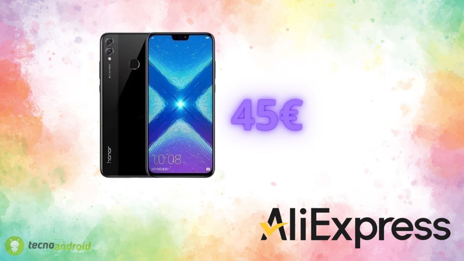 Honor, lo smartphone costa solo 45 euro su ALIEXPRESS